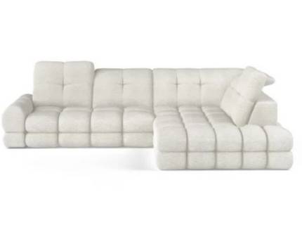 Coltar cu reglaj electric TOLLO L cu lada pentru depozitare, tetiere reblabile, personalizabil 302x217cm