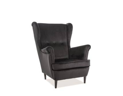 Fotoliu LORD VELVET catifea, cu spatar inalt, design clasic 72x85xH101cm