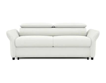 Canapea extensibila (160cm) MANZO cu tetiere reglabile, personalizabila 219x108cm 