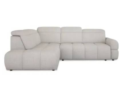 Coltar cu reglaj electric MATEO L cu lada pentru depozitare, tetiere reglabile, personalizabil 270x223cm