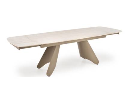 Masa extensibila SALIX din travertin casmir, metal casmir 180-260x90xH76cm