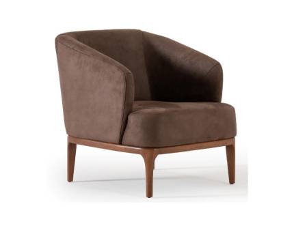 Fotoliu PORTA cu picioare din lemn, design minimalist, premium, personalizabil 75x85xH80cm