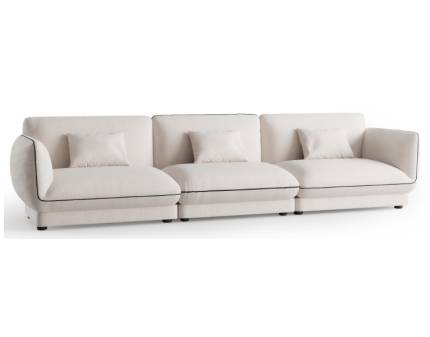 Canapea 3 locuri fixa LORETTA 360x98cm personalizabil