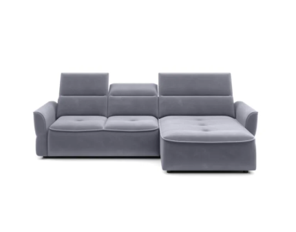 Coltar cu reglaj electric MURILLO MINI cu lada pentru depozitare, tetiere reglabile, personalizabil 260x175cm