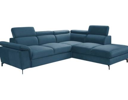 Coltar extensibil ALEGRA cu lada pentru depozitare, tetiere reglabile, sezut ajustabil, personalizabil 277x237cm