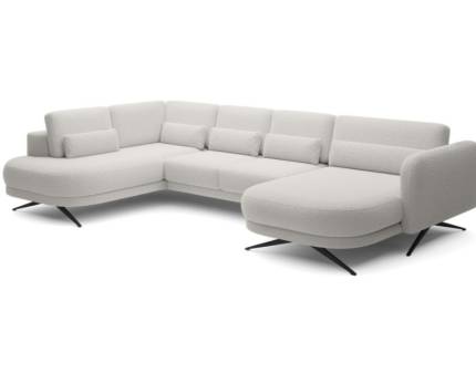 Coltar cu reglaj electric ILUSSIO XL cu spatar ajustabil, personalizabil 205x346x177cm