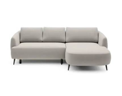 Coltar extensibil CANDY cu lada pentru depozitare, personalizabil 256x166cm