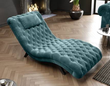 Fotoliu tip sezlong LORD cu design chesterfiled, personalizabil 73x163xH75cm