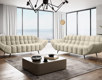 Set canapele 3+2 locuri GAPPA fixe, personalizabil - canapea 3 locuri 222x94cm, canapea 2 locuri 200x94cm