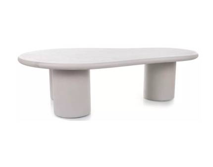 Masuta SELENA din microciment gri deschis 130x80xH35cm