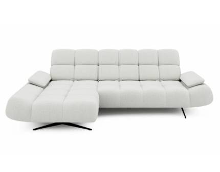 Coltar fix PRADO S cu spatar reglabil, cotiere reglabile, personalizabil 285x172/176cm