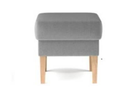 Taburet TACO cu picioare nuanta lemnului, personalizabil 49x49xH45cm