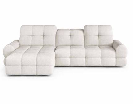 Coltar cu reglaj electric TOLLO S cu lada pentru depozitare, tetiere reblabile, personalizabil 283x178cm