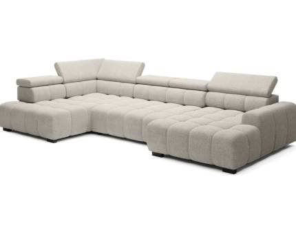 Coltar cu reglaj electric BULL XL cu tetiere reglabile, personalizabil 205x393x168cm