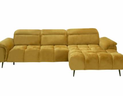 Coltar cu reglaj electric MONTANA MINI cu tetiere reglabile, personalizabil 276x185cm