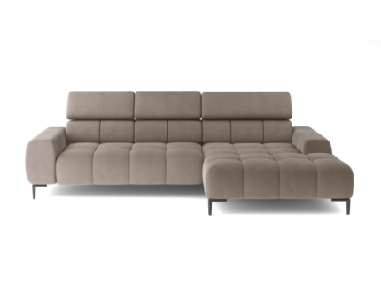 Coltar cu reglaj electric PLAZA MINI cu tetiere reglabile, personalizabil 270x177cm