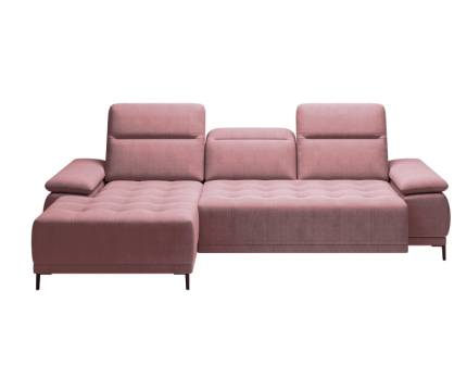 Coltar cu reglaj electric FOCUS MINI cu tetiere reglabile, personalizabil 277x177cm