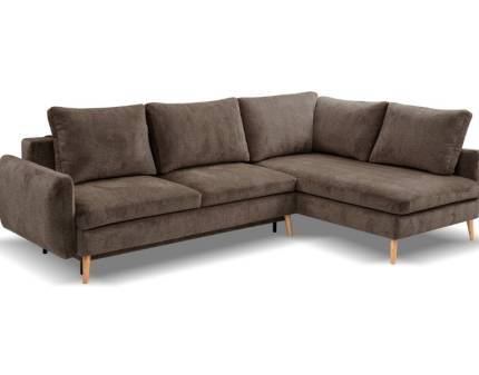 Coltar extensibil ADIGE cu lada pentru depozitare, personalizabil 282x184cm