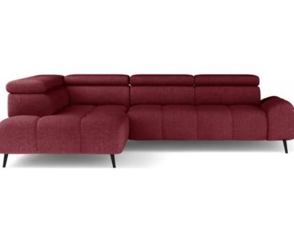 Coltar cu reglaj electric MAVEL L cu tetiere reglabile, personalizabil 271x208cm