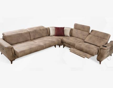 Coltar cu recliner TV, reglaj electric si sound sytem ARMANI L 