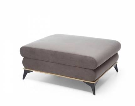 Taburet MANILA cu rama nuanta lemnului, personalizabil 106x78xH44cm