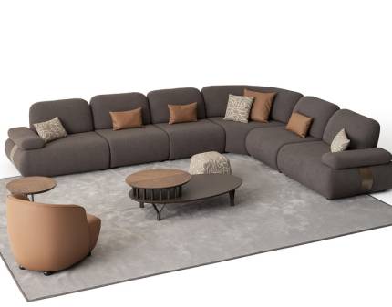 Coltar cu spatar reglabil FRANKA personalizabil 407x332cm