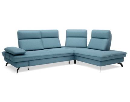 Coltar extensibil TOKYO L catifea vernil, cu lada pentru depozitare, spatar ajustabil 280x205cm