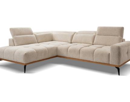 Coltar cu reglaj electric ARLES cu tetiere reglabile, spatar ajustabil, personalizabil 281x214cm