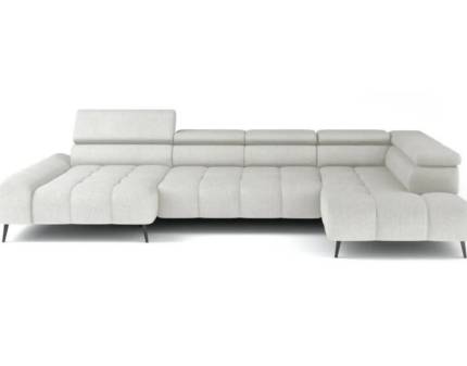 Coltar cu reglaj electric MAVEL XL cu tetiere reglabile, personalizabil 208x367x176cm