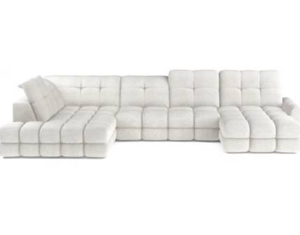 Coltar cu reglaj electric TOLLO XL cu lada pentru depozitare, tetiere reglabile, personalizabil 400x217x171cm