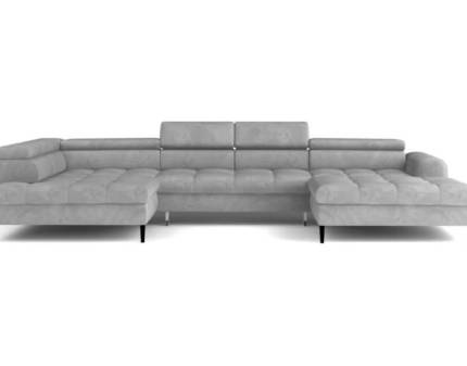 Coltar extensibil VOSS XL cu lada pentru depozitare, tetiere reglabile, persoanlizabil 218x373x177cm